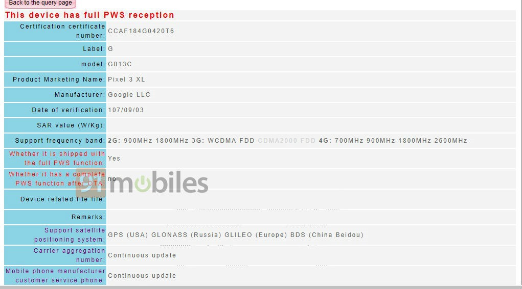 Google Pixel 3 and Pixel 3XL spotted on NCC certification