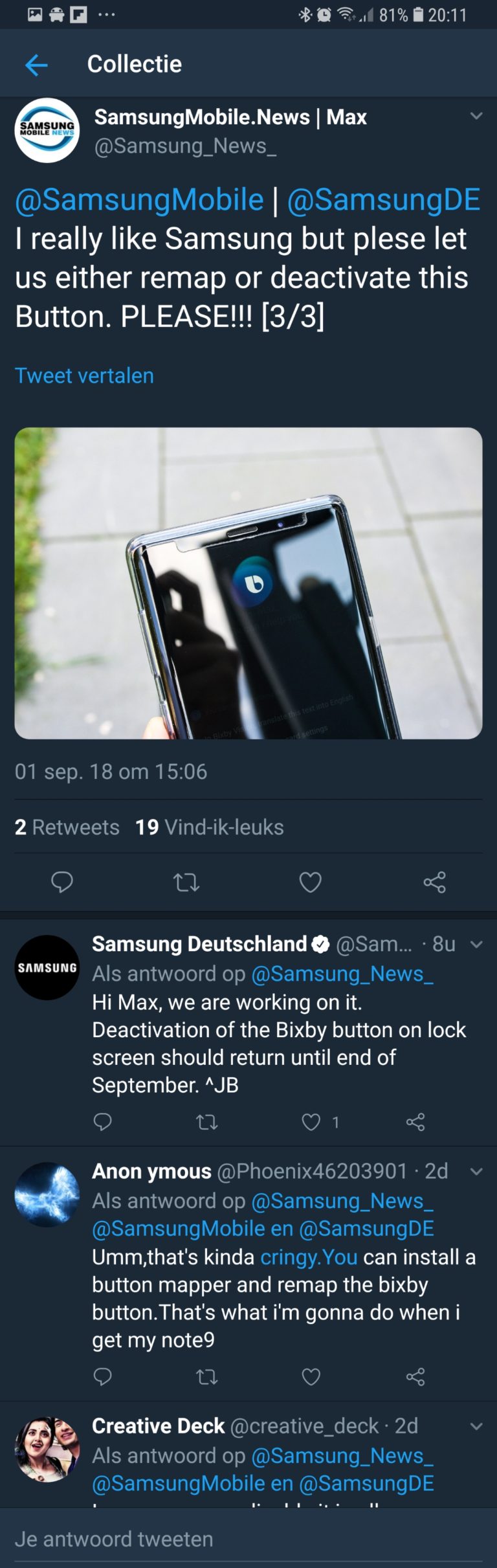 Galaxy Note 9 could get option to disable Bixby key by end of September