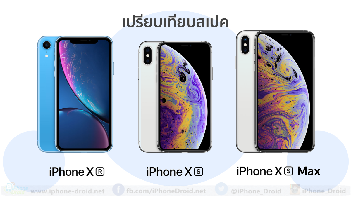 iPhone XR vs iPhone Xs vs iPhone Xs Max