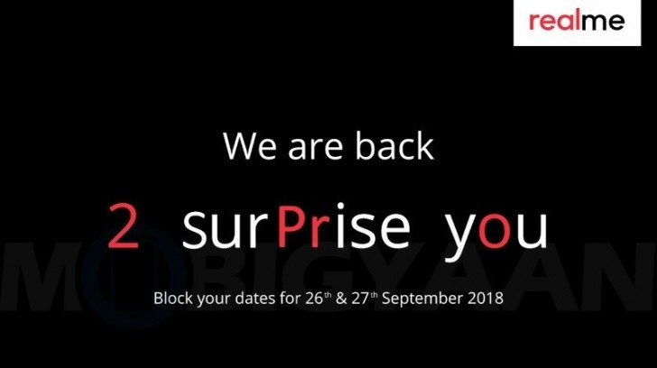 Realme 2 Pro to be announced on September 27