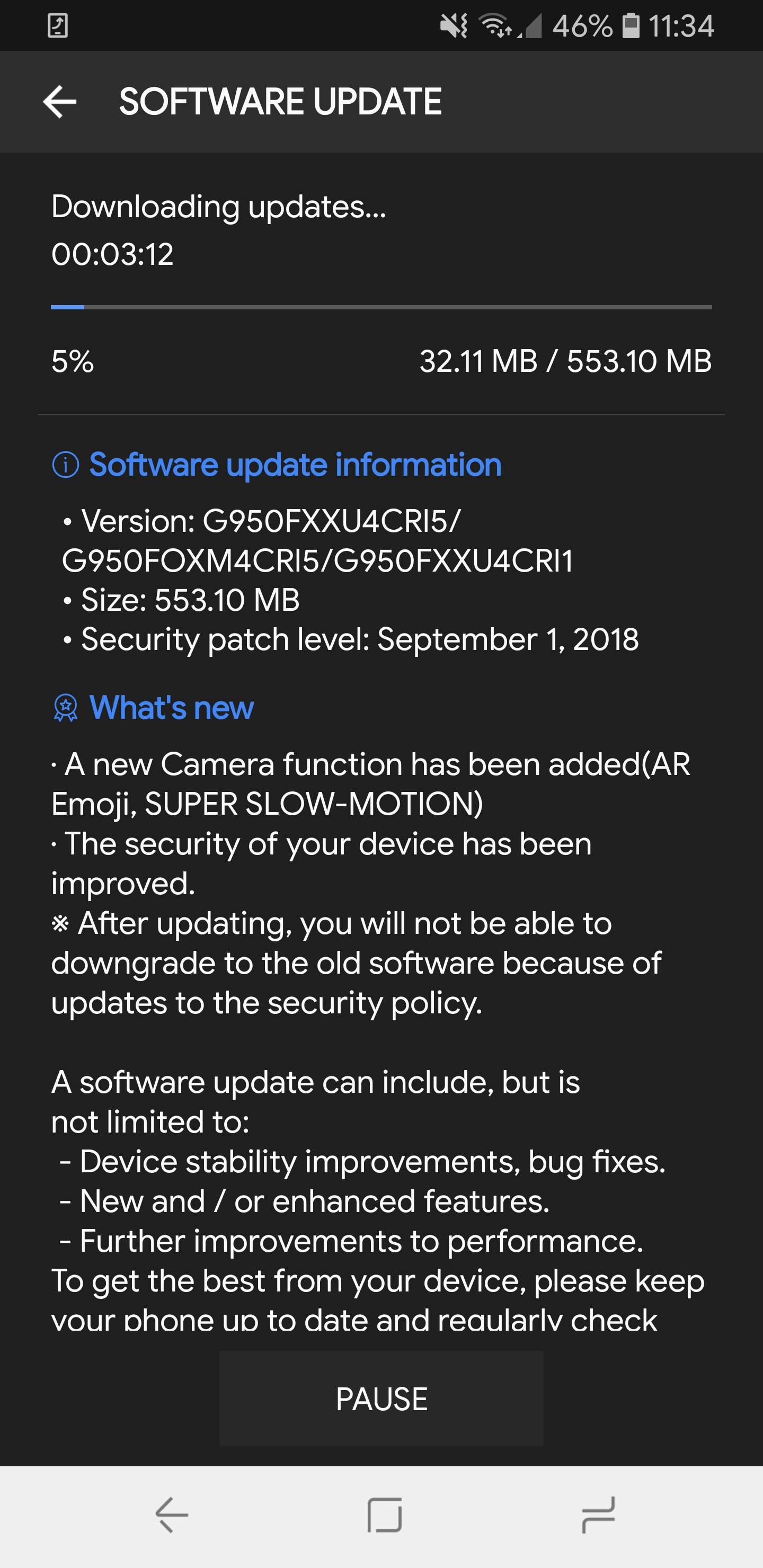 Samsung Galaxy S8 gets update ar emoji and super slow motion