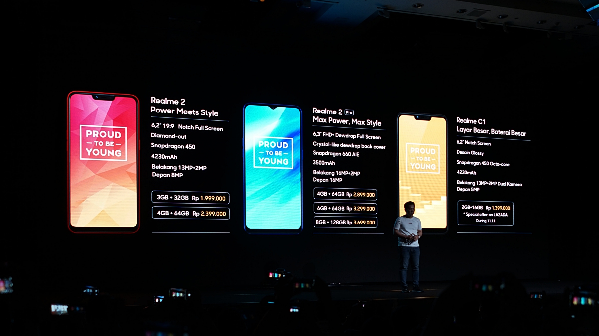 Realme 2, Realme 2 Pro and Realme C1