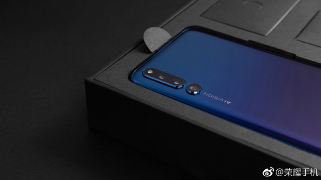 Honor Magic 2 official images show the slider, gradient back, and black box