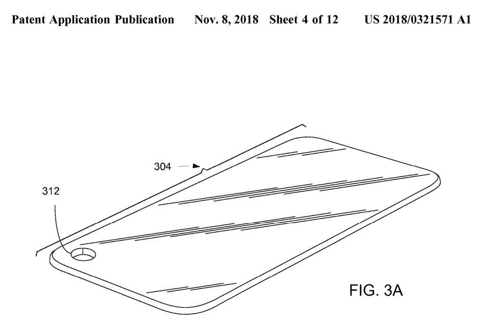 Apple patents hole-in-display selfie camera for the top right corner