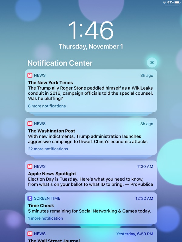 How to Access Notification Center on iPad and iPhone with iOS 12