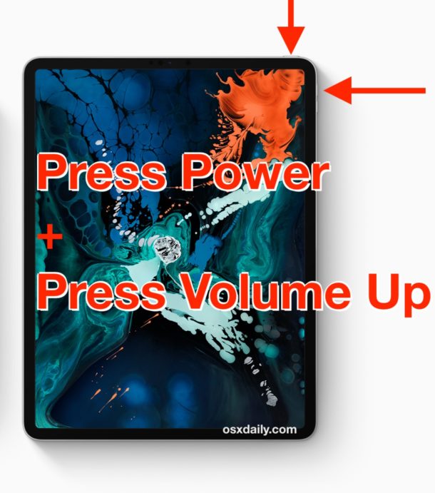 how to take screenshot on ipad pro 2018