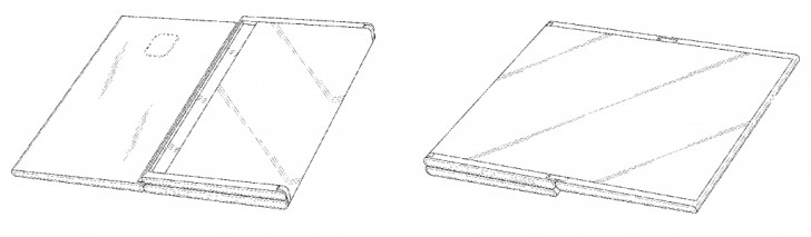 Samsung patent dual foldable display design