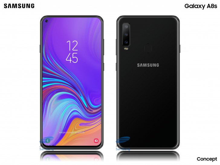 First renders of Galaxy A8s show Samsung's first display with a cutout