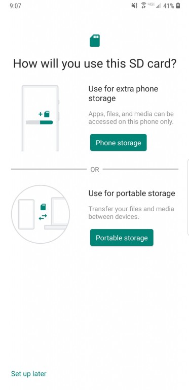 Samsung Adoptable Storage Android 9 Pie