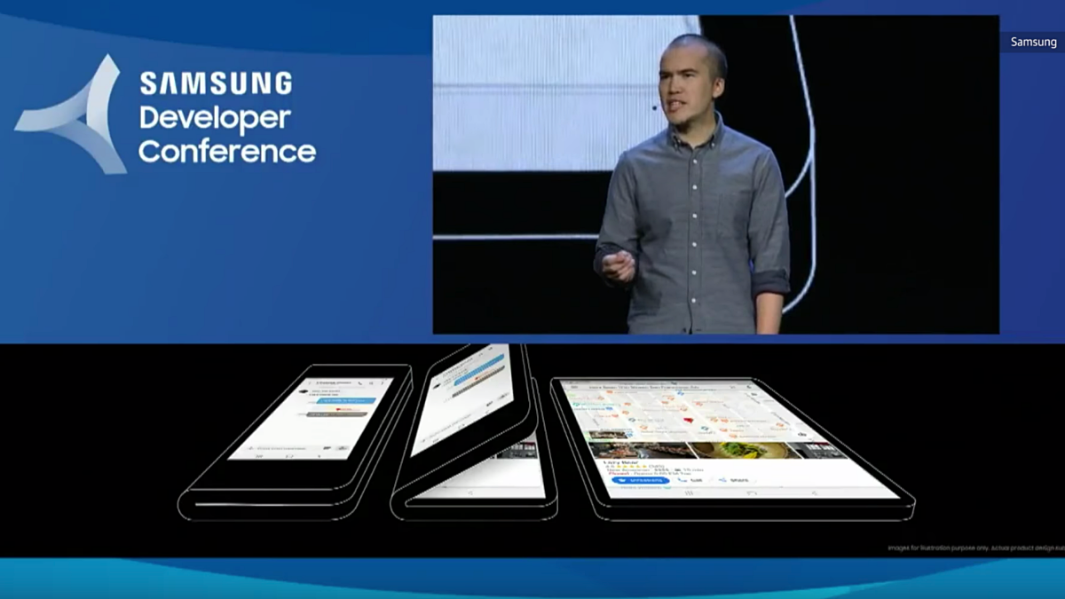 Samsung Developers Conference 2018 Foldable phone
