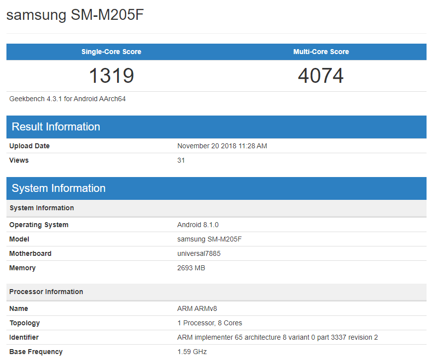 Samsung Galaxy M2