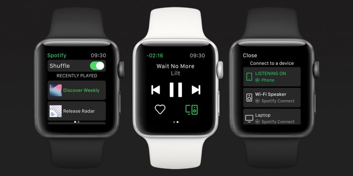 new update Spotify for Apple Watch
