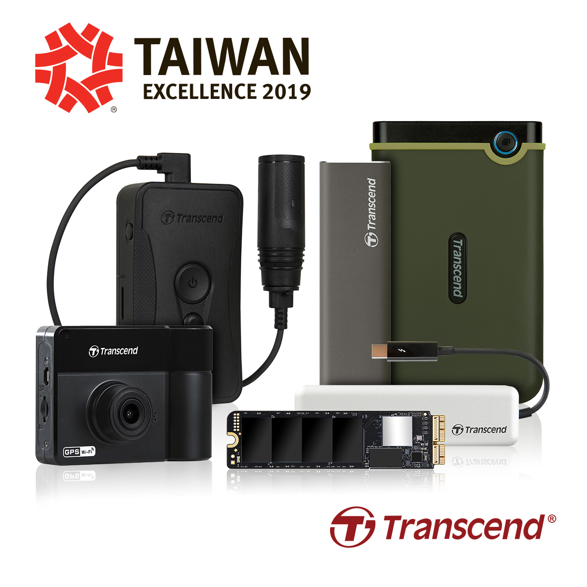 Transcend Is Honored with Five Taiwan Excellence Awards 2019