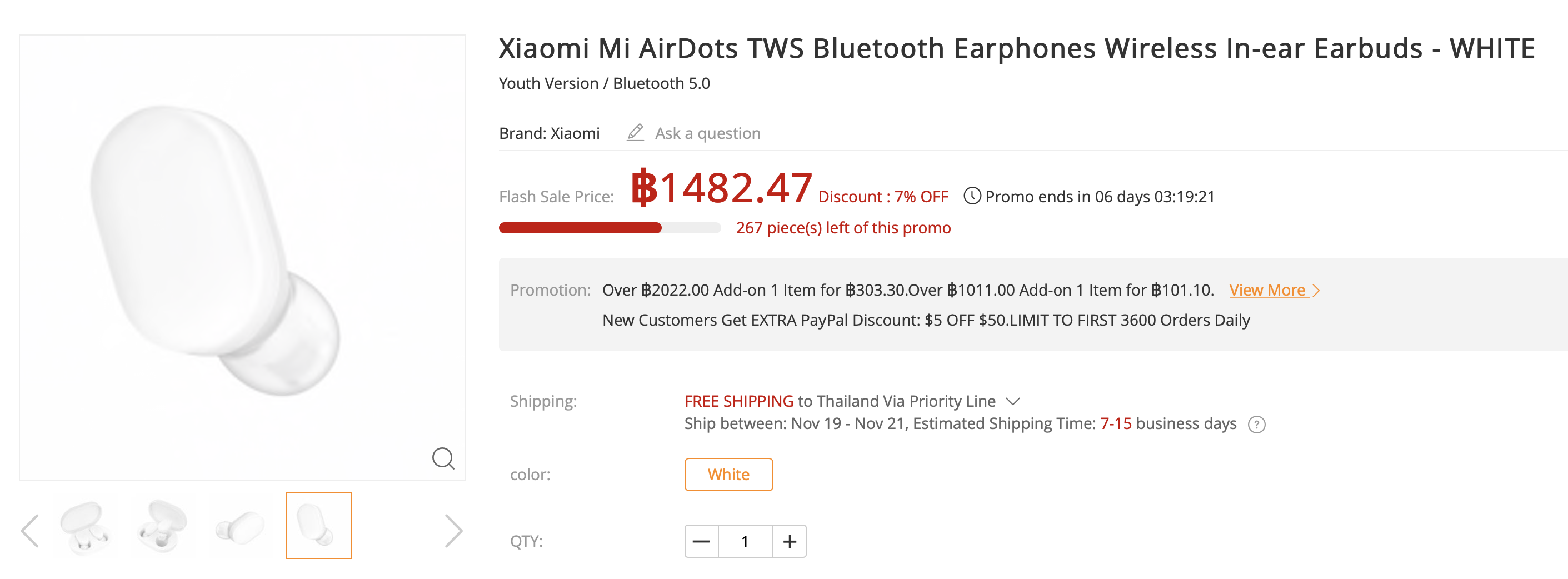 Xiaomi Mi AirDots TWS Bluetooth Earphones Wireless In-ear Earbuds