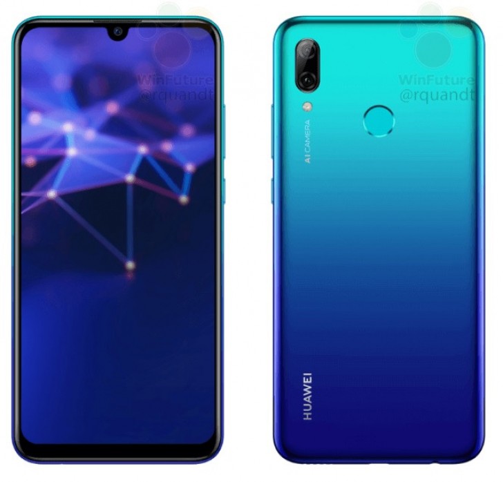 Huawei P Smart (2019) leaks in full, press renders in tow