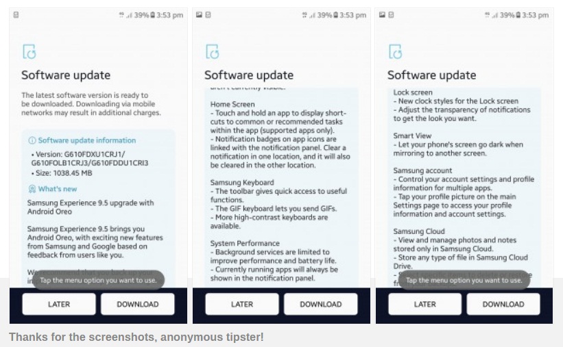 Two-year old Samsung Galaxy J7 Prime starts receiving Android Oreo