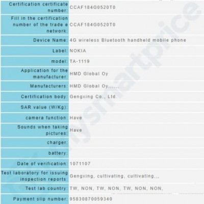 Nokia 8.1 inching closer to launch, NCC report from Taiwan says so