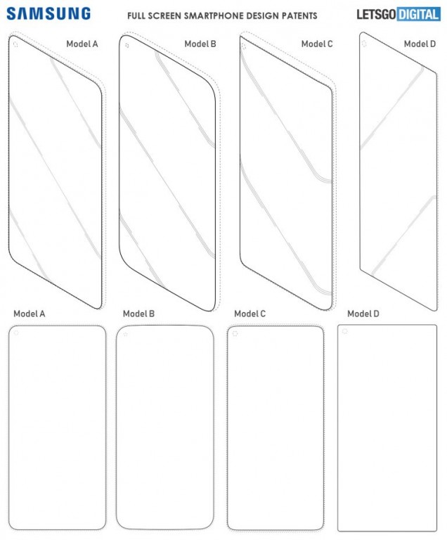 Samsung Galaxy S10 in different design