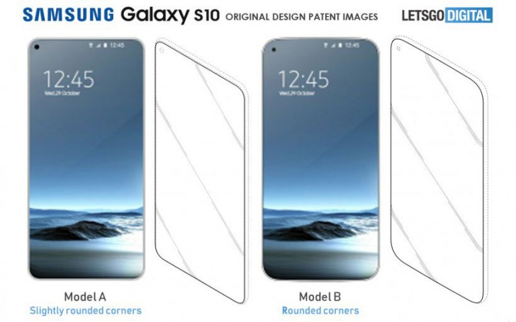 Samsung Galaxy S10 in different design