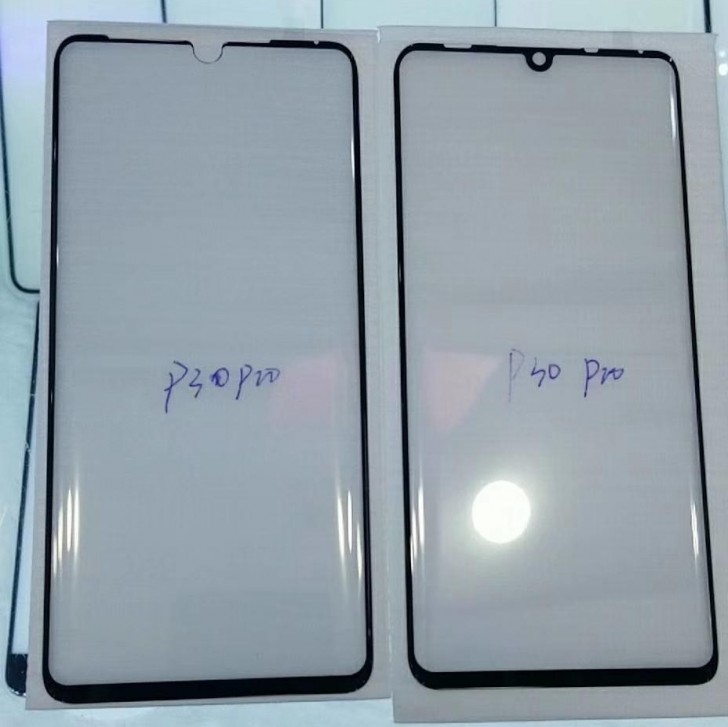 Screen protector leak shows a teardrop notch on the Huawei P30 Pro