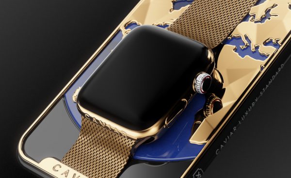 Caviar combined iPhone XS and Apple Watch