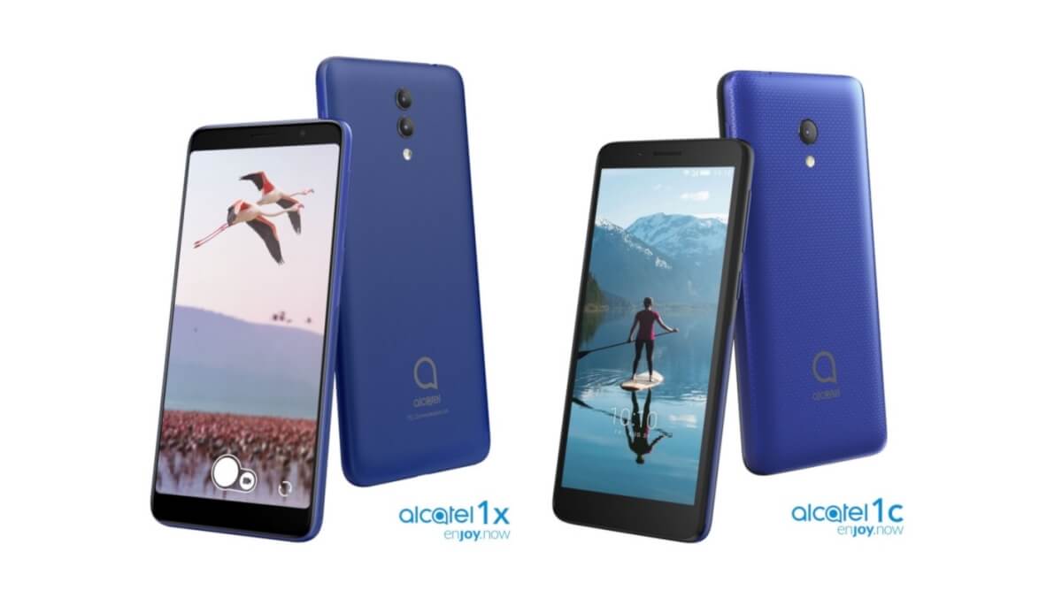 Alcatel 1x and Alcatel 1c Go edition