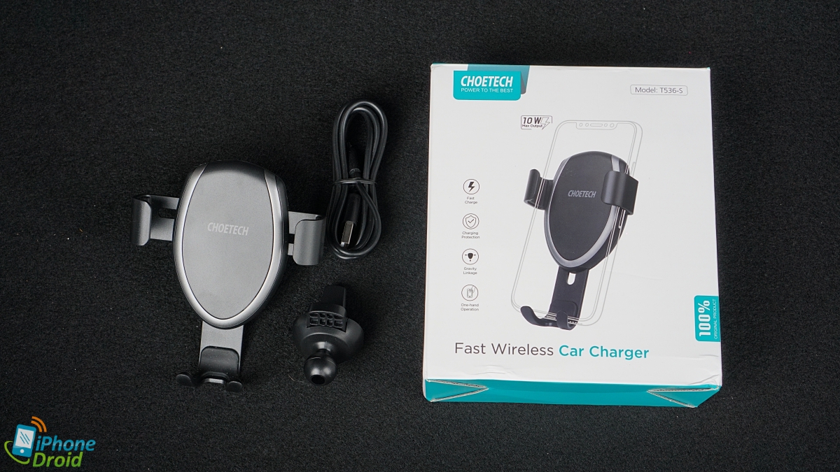 CHOETECH Fast Wireless Car Charger (T536-S)