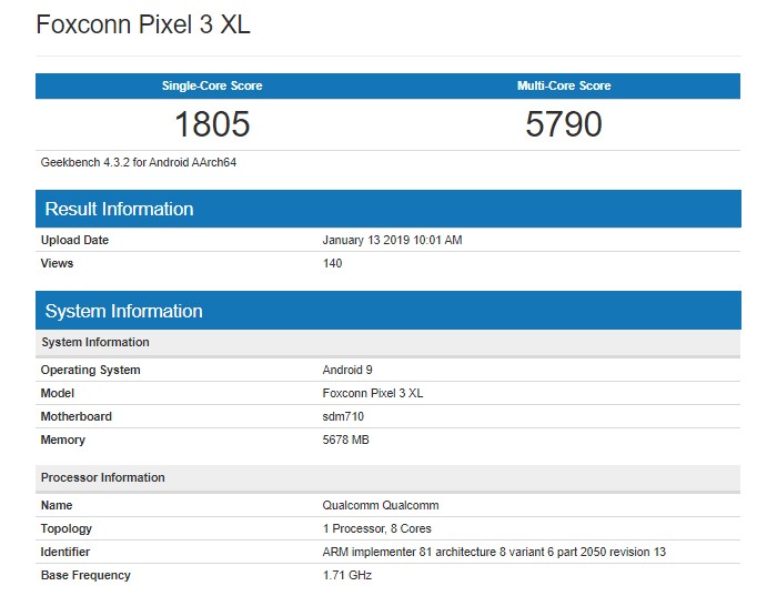 Pixel 3 Lite XL may be the first with 6GB of RAM