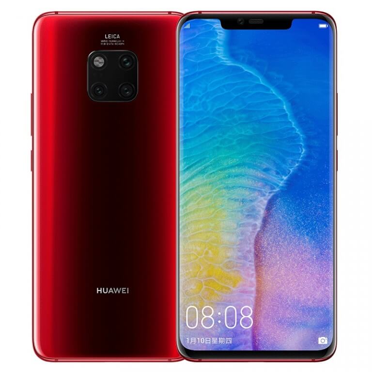 Huawei Mate 20 Pro in Red and Comet Blue arriving on January 10