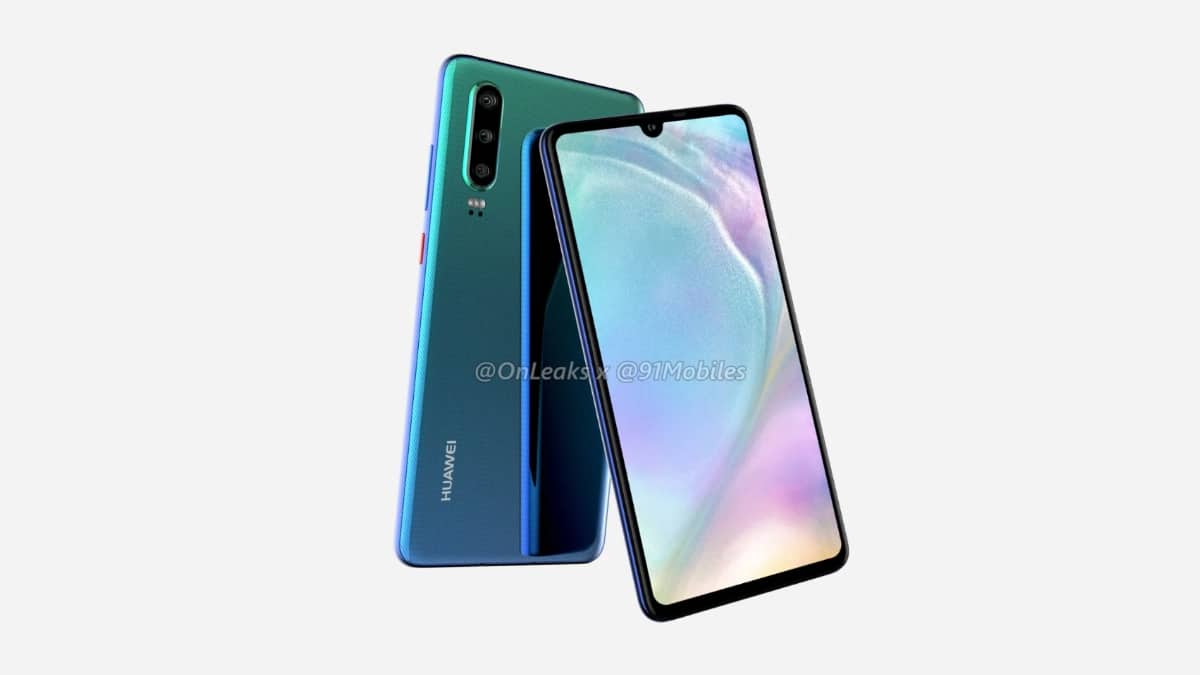 Huawei P30 renders