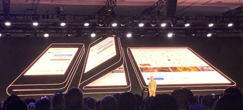 Samsung showcases its foldable phone to a limited audience at CES 2019