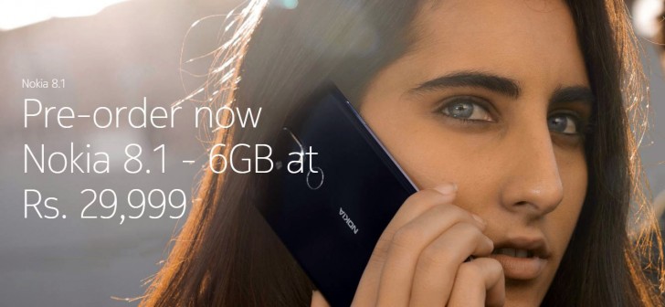 6GB + 128GB Nokia 8.1 announced in India