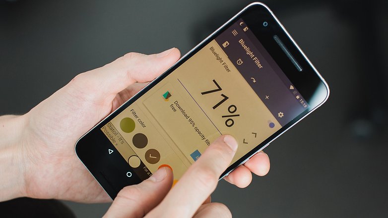 how to enable Blue light filter