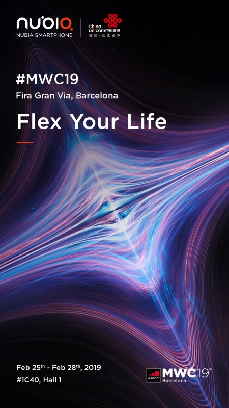 Nubia teases a flexible device for the MWC 2019