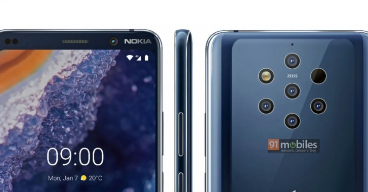 Nokia 9 PureView design leaked