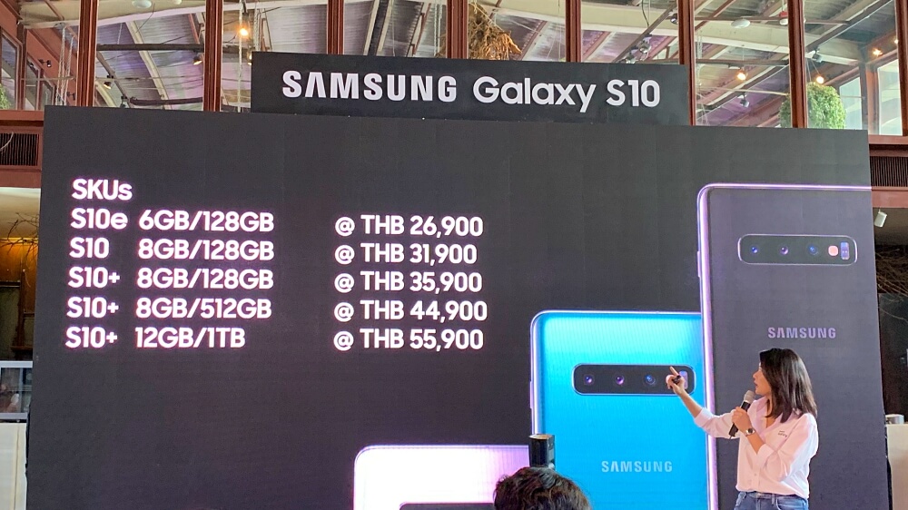 Samsung Galaxy S10 Series Prices in Thailand