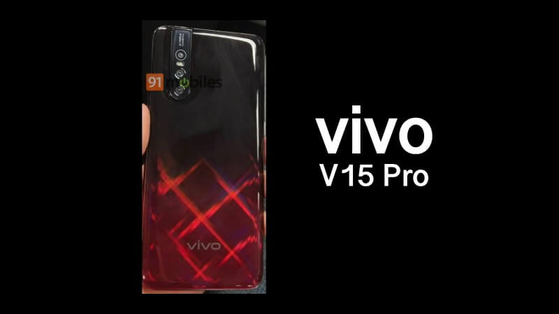 vivo V15 Pro red and black gradient