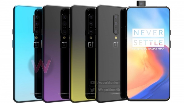 OnePlus 7 concept leaks in colorful renders