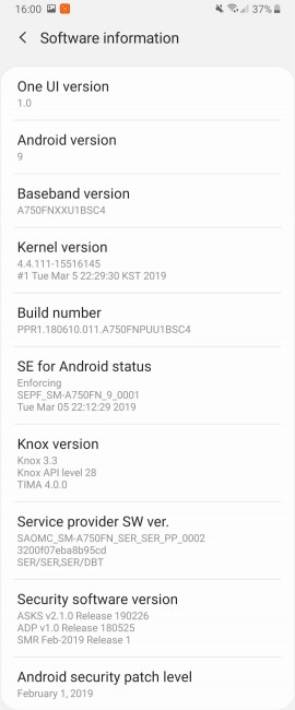 Samsung Galaxy A7 (2018) gets Android Pie with One UI