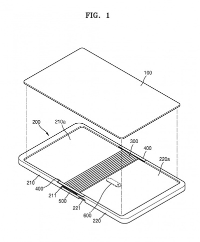 Samsung patents foldable phone that bends outwards
