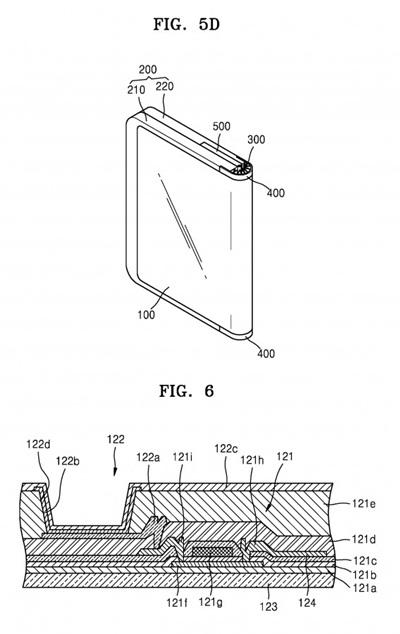 Samsung patents foldable phone that bends outwards