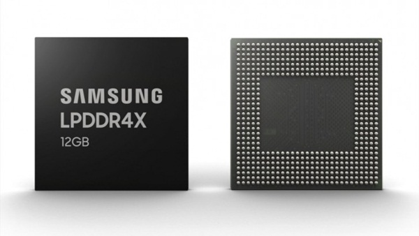 Samsung starts producing 12GB LPDDR4X DRAM modules for phones