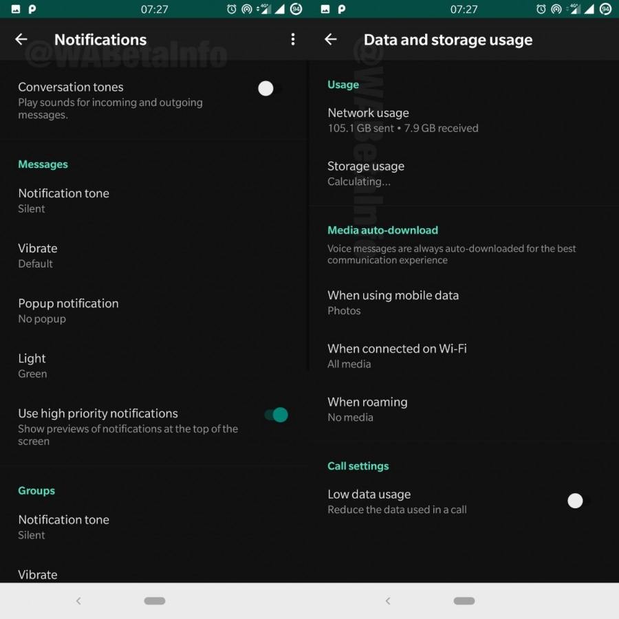 WhatsApp's latest Android beta gets Dark Mode