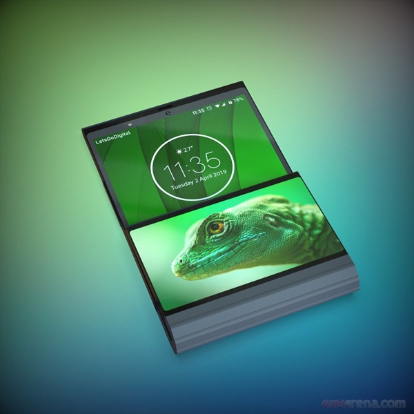 Lenovo foldable phone patent