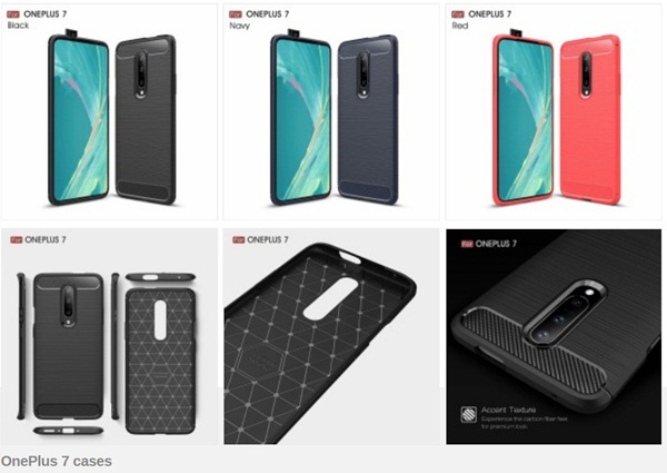 OnePlus 7 cases hit the web