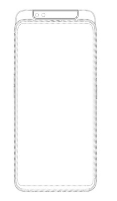 Oppo granted patent for a smartphone with slider design and dual front cameras