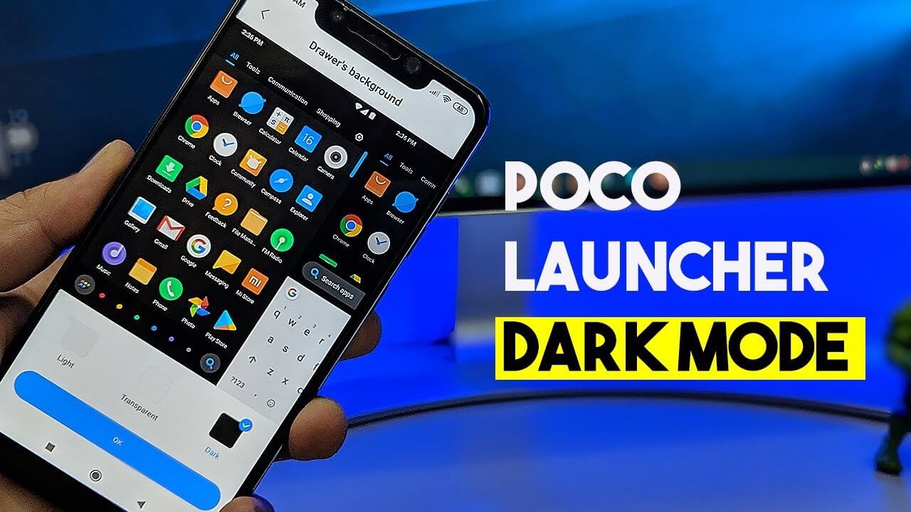 Poco Launcher updated with dark mode