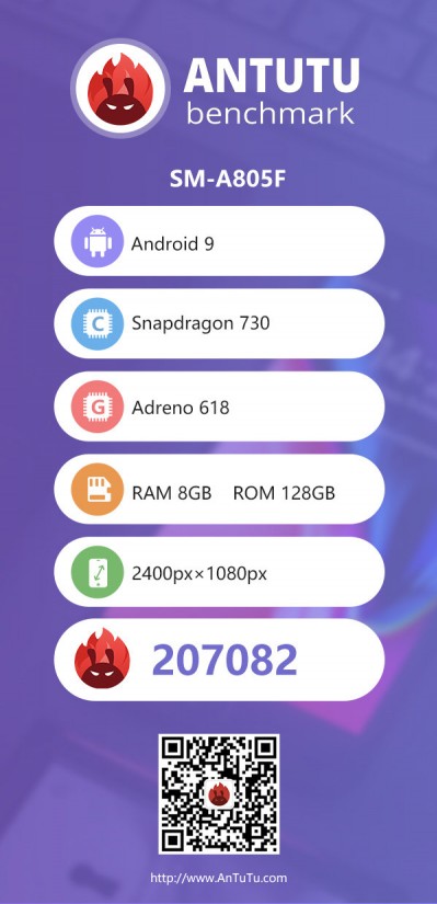 Samsung Galaxy A80 visits AnTuTu, shows what the Snapdragon 730