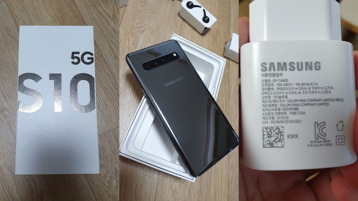 Samsung Galaxy S10 5G with 25W Charger