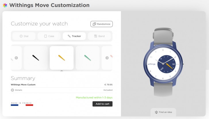 Withings hybrid watch